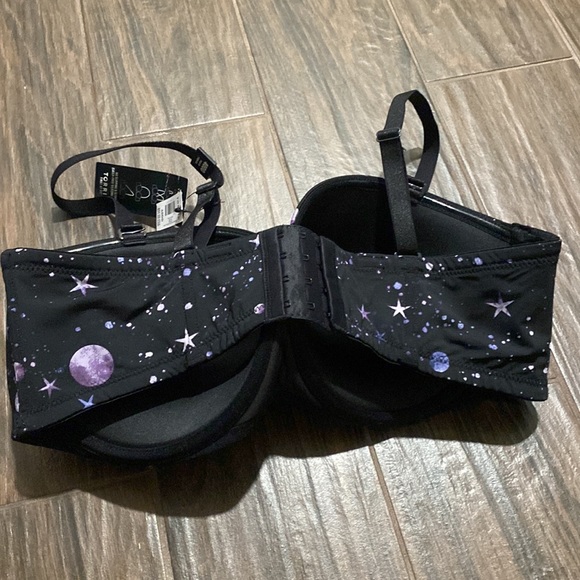 COPY - COPY - Torrid curvy push-up strapless galaxy stars bra 40DD - Picture 2 of 7